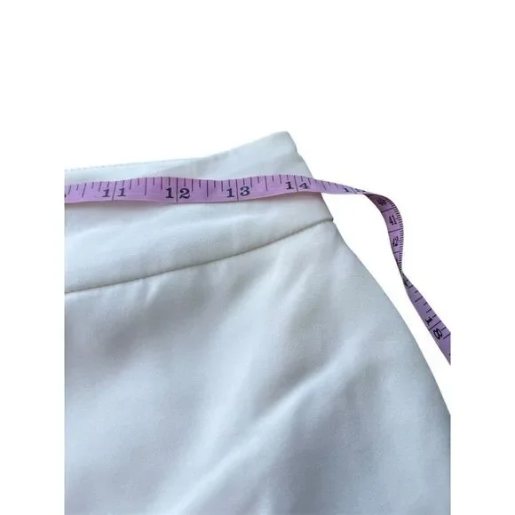 Manière De Voir Women's White Wrap Skort Size 4 Casual Summer Style - Picture 4 of 5